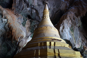 Stupa in cave