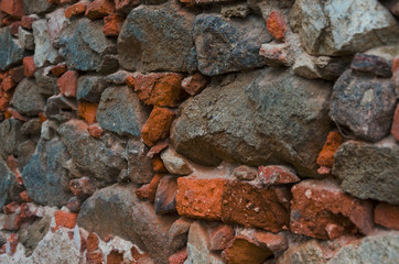 Old stones and bricks wall