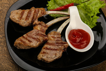 Grilled lamb
