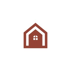 flat color icon for real estate logo