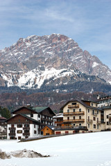 View of Cortina d'Ampezzo Province of Belluno Italy