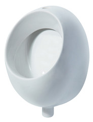 Urinal Men public toilet. Isolated on white