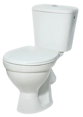 Toilet bowl isolated on white background