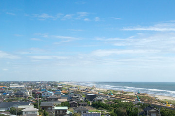 海沿い 町風景