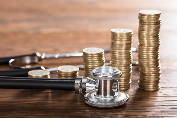 Stethoscope With Stacked Coin