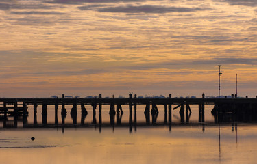 pier at sunrise