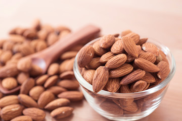raw natural whole almonds