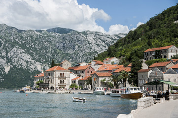 City of Perast in the Gulf of the Sea
