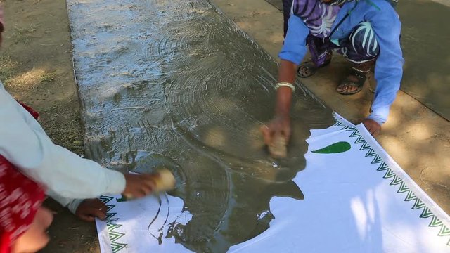 Block Printing for Textile in India. Jaipur Block Printing Traditional Process.