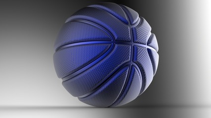 Obraz premium Basketball Design Background. 3D illustration. 3D CG. High resolution.