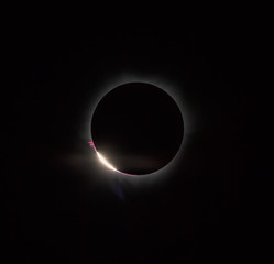 Diamond ring, protuberance and internal corona (second contact). Solar Eclipse March 9, 2016. An observation from Tidore island, Indonesia (This is an original photo! Not NASA public pictures)
