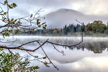 Paysage des Laurentides au Canada