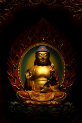 Fototapeta premium buddha statue in temple