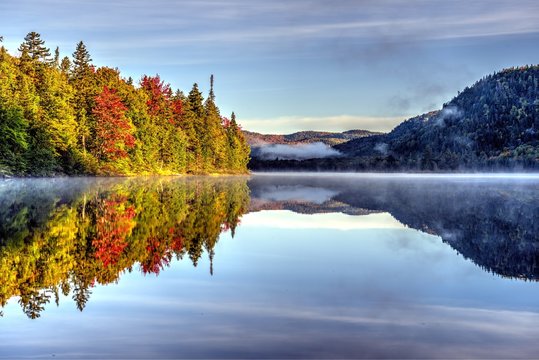 Paysage des Laurentides au Canada