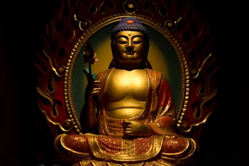 Keuken foto achterwand Boeddha buddha statue in temple