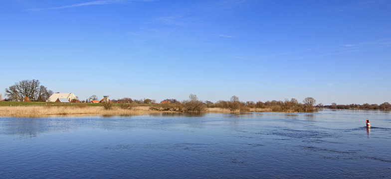 Elbe bei Bleckede (Elbtalaue, Niedersachsen)
