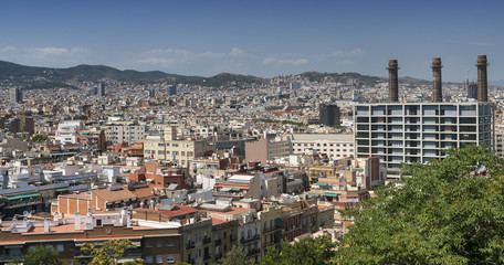 Barcelona (Spain): view from Montjuic