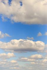 The vast blue sky and clouds sky