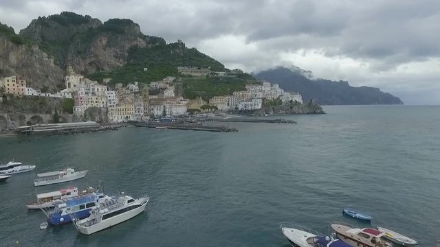Amalfi, Italy Aerial video