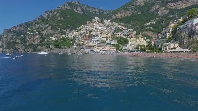 Positano, Italy Aerial video