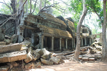 Ruins of Angkor temple 