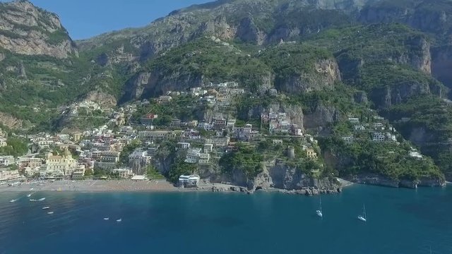 Positano, Italy Aerial video