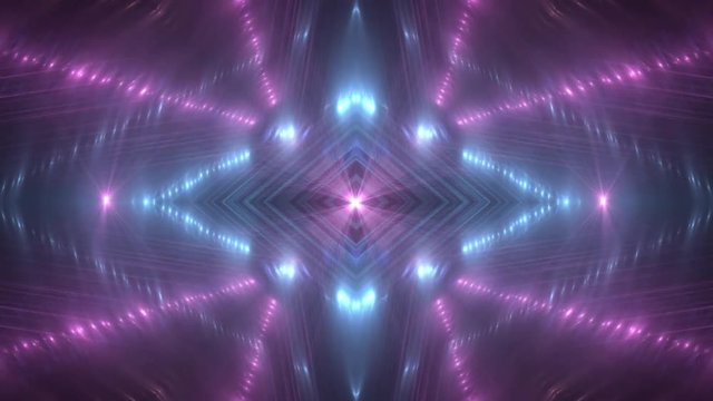 VJ Fractal color background. Background gold motion with fractal design. Disco spectrum lights concert spot bulb. Light Tunnel. Seamless loop.