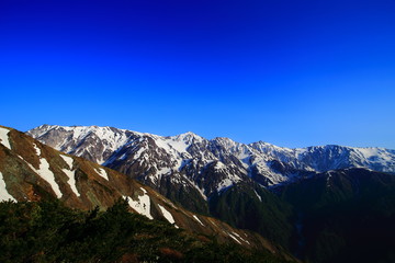 Fototapeta na wymiar 長野県の山岳風景
