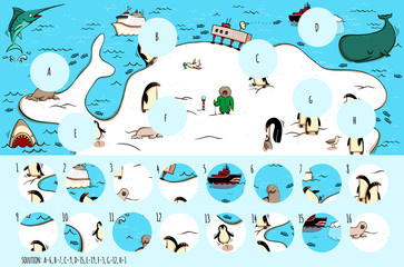 Find missing pieces, solution in hidden layer