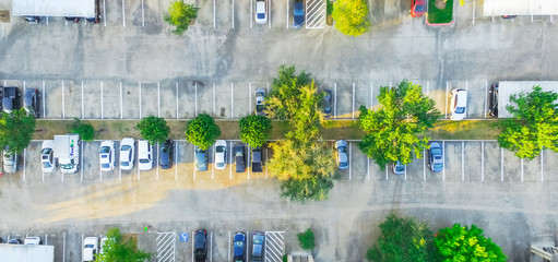 Apartment garage aerial vintage