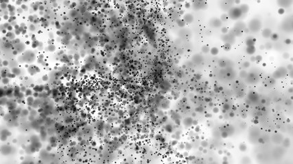 Beautiful monochrome bokeh blurred dots background defocused lights