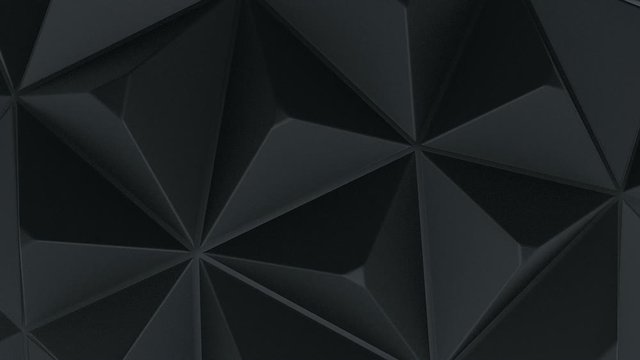 3D Triangles Carbon relaxing 3d animation