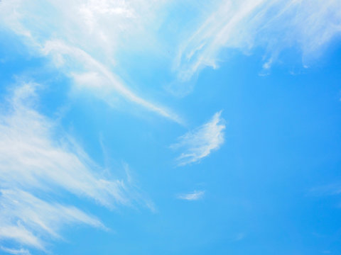 white cloud and blue sky nature background.