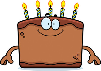 Happy Cartoon Birthday Cake