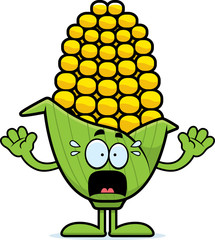 Scared Cartoon Corn
