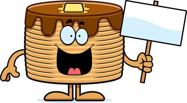 recommend clip art: Cartoon Pancakes Sign