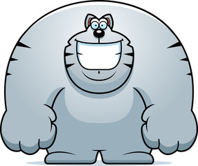 Cartoon Cat Smiling