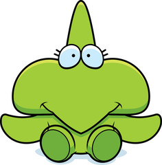 Cartoon Pterodactyl Sitting