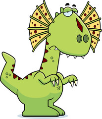 Sad Cartoon Dilophosaurus