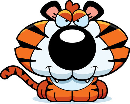 Cartoon Sly Tiger Cub