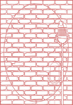 Karoke Brick Wall Background