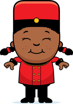recommend clip art: Smiling Cartoon Bellhop
