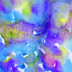 Abstract colorful watercolor background for your unique products. Spreading watercolor paint.
