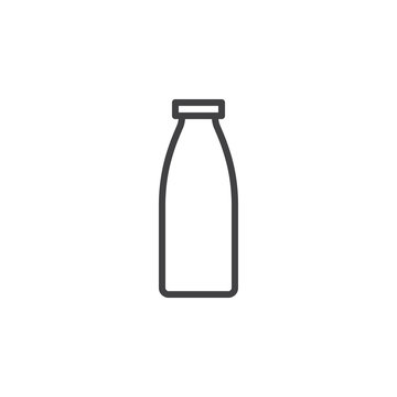 recommend clip art: Milk bottle line icon, outline vector sign, linear style pictogram isolated on white. Symbol, logo illustration. Editable stroke. Pixel perfect