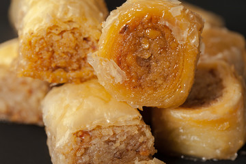 traditional eastern desserts on the table