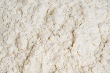Texture of flour close-up