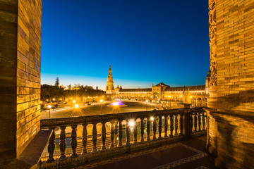 Fototapeta na wymiar Plaza De Espana in Sevilla,Spain