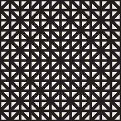 Geometric Ethnic Background with Symmetric Lines Lattice. Vector Abstract Seamless Pattern.