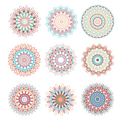 A set of circular patterns.