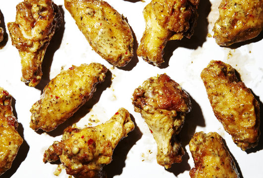 Chicken wings with parmesan coating 